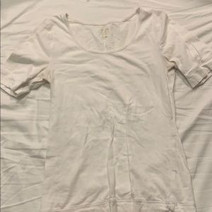 The loft petite white T-shirt